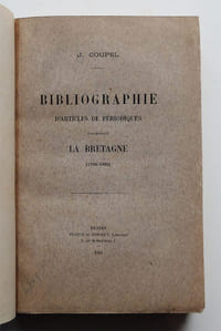 Bibliographie d'articles de périodiques concernant la Bretagne (1798-1900).
