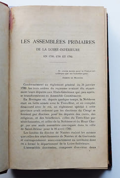 Réunion de dix-sept textes, "Opuscules historiques".. (Loire-Atlantique). LALLIÉ / GRÉGOIRE...
