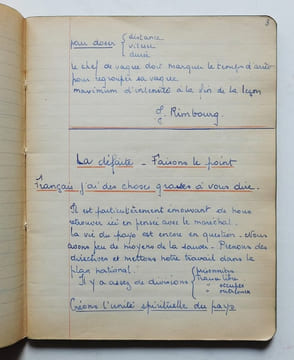 Stage de Bagatelle.. (Régime de Vichy / Manuscrit). LAURENT, Yvette.