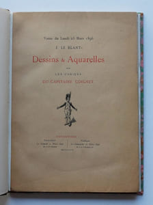Catalogue des Aquarelles & Dessins originaux de Julien Le Blant pour les Cahiers du Capitaine Coignet.