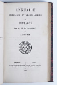 Annuaire historique et archéologique de Bretagne. Années 1861 et 1862.
