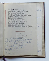 Au pays de Cyrano, et autres poèmes (recueil de poèmes manuscrits).