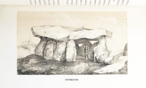 Voyage chez les Celtes, ou de Paris au Mont Saint-Michel, par Carnac, suivi d'une Notice sur les monuments celtiques des environs de Paris ; avec de nombreux dessins lithographiés.