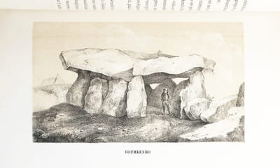 Voyage chez les Celtes, ou de Paris au Mont Saint-Michel, par Carnac, suivi d'une Notice sur les monuments celtiques des environs de Paris ; avec de nombreux dessins lithographiés.