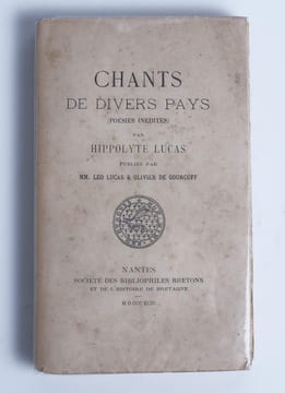 Chants de divers pays (poésies inédites).. LUCAS, Hippolyte.