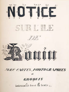 Notice sur l'île de Bouin, avec cartes, photographies et croquis intercalés dans le texte.