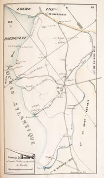 Notice sur l'île de Bouin, avec cartes, photographies et croquis intercalés dans le texte.. (Manuscrit).