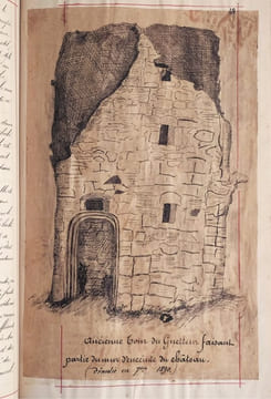Notice sur l'île de Bouin, avec cartes, photographies et croquis intercalés dans le texte.. (Manuscrit).