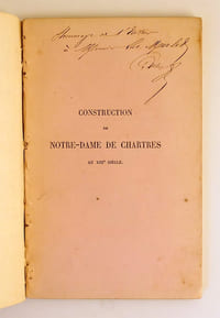 Construction de Notre-Dame de Chartres au XIIIe siècle, suivie de l'Œuvre de l'Église de Troyes au XIVe siècle.
