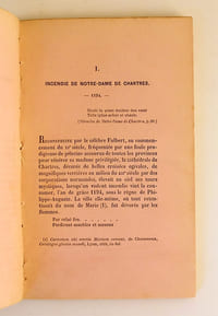 Construction de Notre-Dame de Chartres au XIIIe siècle, suivie de l'Œuvre de l'Église de Troyes au XIVe siècle.