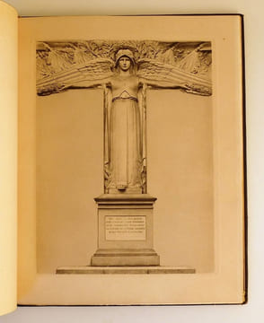 Inauguration du monument élevé par la Banque de France à ses collaborateurs morts pour la France.. ROBINEAU / NEUFLIZE / CLÉMENTEL / RICHEPIN.