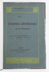 Les Femmes chrétiennes de la Mayenne.
