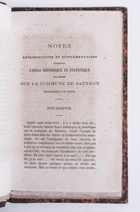 Réunion de quatre pièces et un manuscrit sur l'histoire de la commune de Sautron.