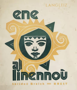 Ene al linennoù, ar skeudennoù ivez gantañ.