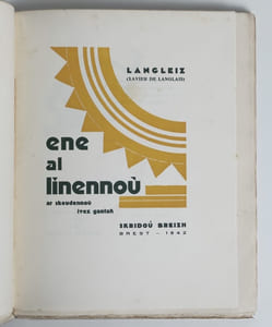 Ene al linennoù, ar skeudennoù ivez gantañ.