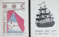 Cahier de Chansons de Jean-Louis Postollec et de Jean La Pipe, quartiers-maîtres à bord de la Scabreuse.