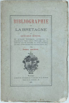Bibliographie de la Bretagne.. SACHER, Frédéric.