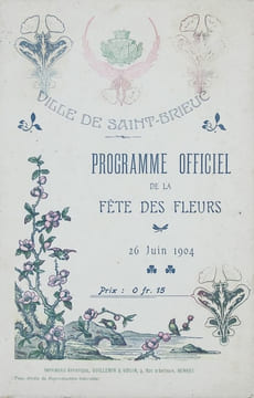 Programme officiel de la Fête des Fleurs.. (Saint-Brieuc).