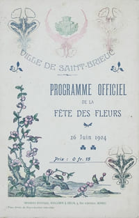 Programme officiel de la Fête des Fleurs.