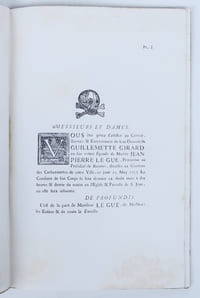 Vieux Papiers rennais — Les Placards mortuaires.