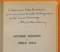Lettres inédites à Émile Zola.