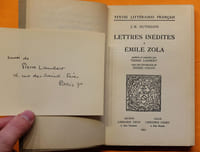 Lettres inédites à Émile Zola.