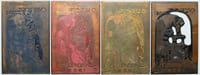 Plaques de cuivre ayant servi à l'illustration de la couverture de l'Almanach Ouest France 1959.