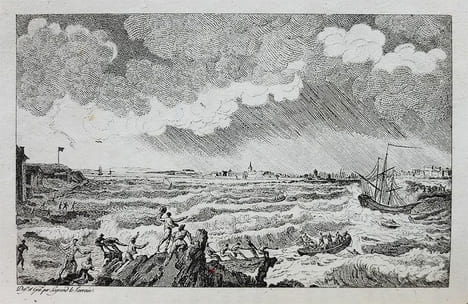 Les Ports de France peints par Joseph Vernet et Huë ; dont les tableaux enrichissent la Galerie du Sénat Conservateur, au Luxembourg.. [MIGER, ...