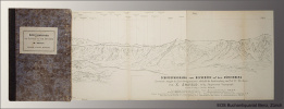 Gebirgspanorama vom Belvedère auf dem Zürichberg. Erweiterte Ausgabe des Zürichbergpanorama's oberhalb der Karolinenburg von Alb(ert) Heim.. ...