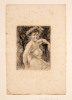 Femme nue – Sitzender Frauenakt.. Besnard, Albert  (1849–1911);