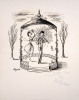 Les amoureux au kiosque - Der verliebt Geigenspieler im Pavillon.. Peynet, Raymond (1908–1999)