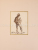 Mann mit Hut von hinten.. Steinlen, Théophile Alexandre (1859-1923); Schweizer Künstler.