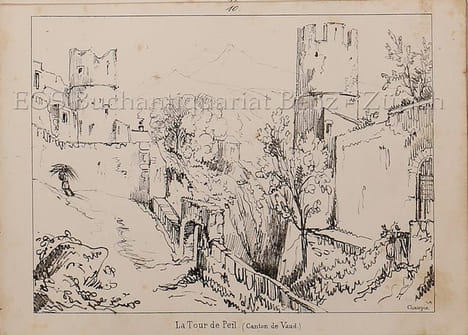 Album portatif dédié aux amateurs et particulièrement aux Voyageurs en Suisse. 40 dessins d'après nature.. Champin, (Jean-Jacques):