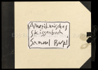 Amerikanisches Skizzenbuch - An American Sketchbook.. Buri, Samuel: