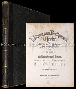 10 Sonaten, Rondo und Variationen. für Pianoforte und Violine.. Beethoven, Ludwig van: