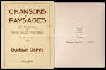 Chansons et paysages. 20 poèmes de René-Louis Piachaud mis en musique par Gustave Doret.. Doret, Gustav: