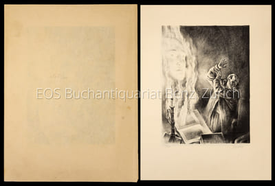 Sechs Steinzeichnungen zu Goethe's Faust.