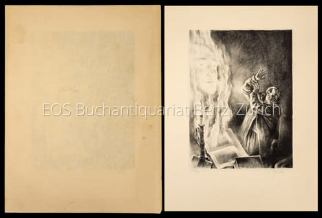 Sechs Steinzeichnungen zu Goethe's Faust.. von Divéky, József: