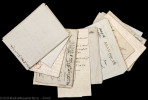 13 Dokumente und Briefe der Familie Weiss - bzw. Wyss in Zürich.. Wyss Zürich. –
