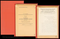 5 wissenschaftliche Beiträge und ein Typoskript mit eigenh. Unterschrift.