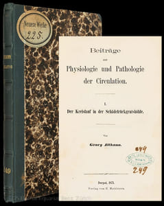 Beiträge zur Physiologie und Pathologie der Circulation. Der Kreislauf in der Schädelrückgratshöhle.