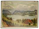 Zürichseelandschaft - Lac de zürich - Paesaggio zurighese - Scene on the lake of zürich.. Zbinden, Fritz (1896 - 1968):