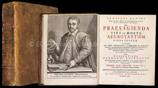 De praesagienda vita et morte aegrotantium libri septem. In quibus ars tota Hippocratica praedicenti in aegrotis varios morborum eventus, cum ex veterum medicorum dogmatibus, tum ex longa accurataque observatione, nova methodo elucescit cum praefatione Hermann Boerhaave. Juxta editionem alteram Leidensem... accuravit Hieron. Dav. Gaubius.