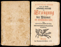 Gründlicher Unterricht von Erzeugung der Würmer im menschlichen Leibe. Anjetzo aus dem Französischen übersetzt, nebst denen deswegen fürgefallenen Streitigkeiten.