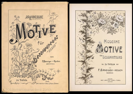 Moderne Motive für Dessinateurs.. Bänziger, Ferdinand in Heiden.