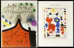 Joan Miró – Lithographe I. Repentirs et ajouts, 1970 – Autour de Joan Miró 1947 (Michel Leiris). – Catalogue et Notices (Fernand Mourlot).. Miró. - ...