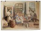 Töpferwerkstatt - Atelier de potier - Laboratorio di vasaio - The Potter's workshop.. Bischoff, Henry (1882-1951):