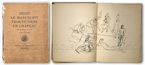Le manuscrit trouvé dans un chapeau. Orné de dessins à la plume par Pablo Picasso.. Picasso. - Salmon, André: