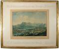 Vue de Lucerne prise à la colline du Gütsch - Aussicht der Stadt Luzern, gezeichnet auf dem Gütsch.. Hegi, Franz (1774-1850):