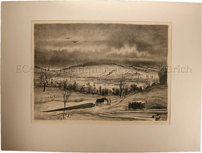 Zürich. Acht Lithographien von Otto Baumberger.